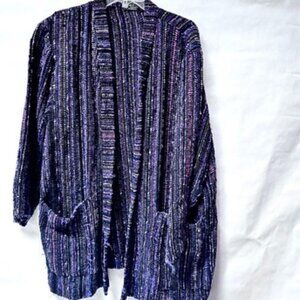 Penelope Distinctive Handweaving California Sweater Jacket Blazer Size M/L